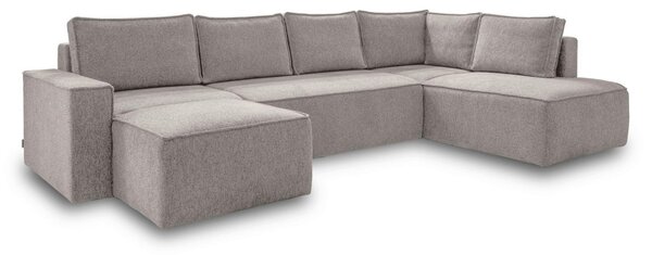 SEDACIA SÚPRAVA, textil, sivá, biela MID.YOU - Sedačky, Online Only