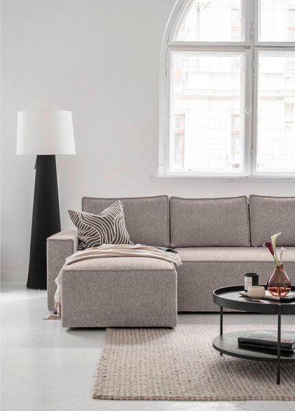 SEDACIA SÚPRAVA, textil, sivá, biela MID.YOU - Sedačky, Online Only
