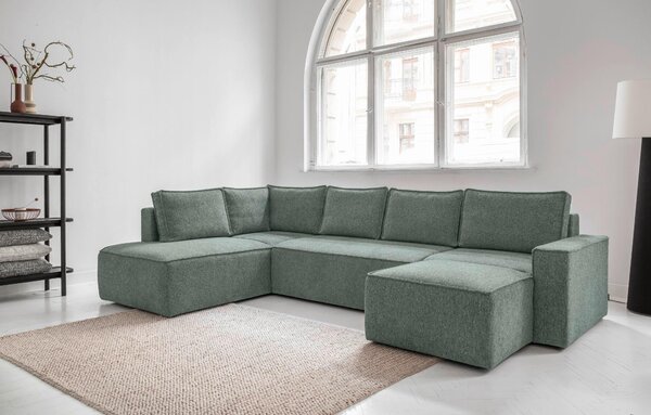 SEDACIA SÚPRAVA, textil, zelená MID.YOU - Sedačky, Online Only