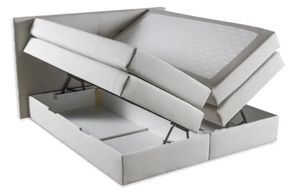Zltahala.sk Kontinentálna boxspring posteľ AMBER, 200x180, krémová (barell 03)