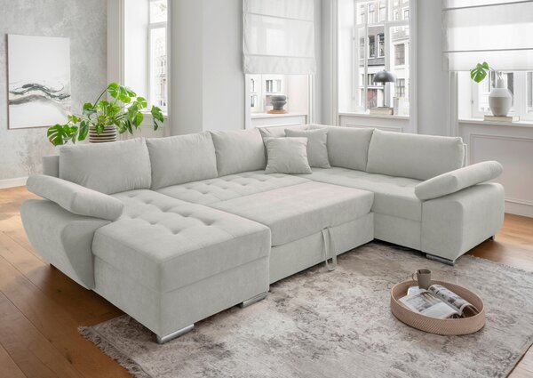 SEDACIA SÚPRAVA, textil, béžová Livetastic - Sedačky, Online Only