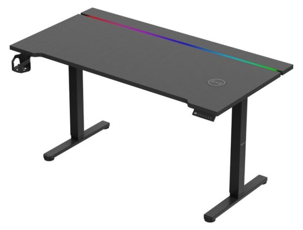 Elektrický výškovo nastaviteľný herný stôl Hero 8.7 RGB čierny