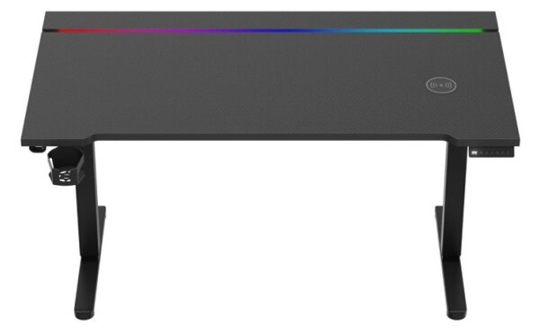 Elektrický výškovo nastaviteľný herný stôl Hero 8.7 RGB čierny
