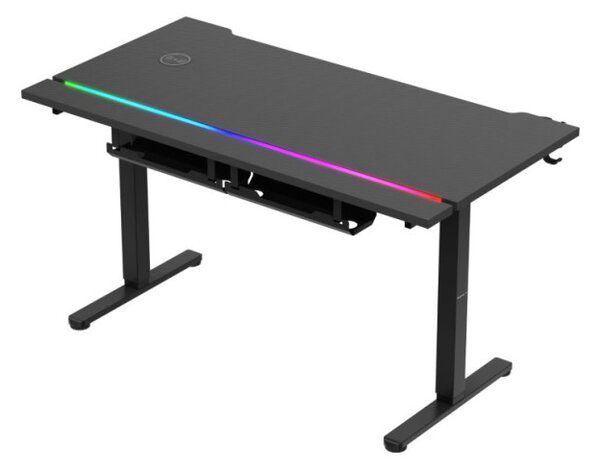 Elektrický výškovo nastaviteľný herný stôl Hero 8.7 RGB čierny